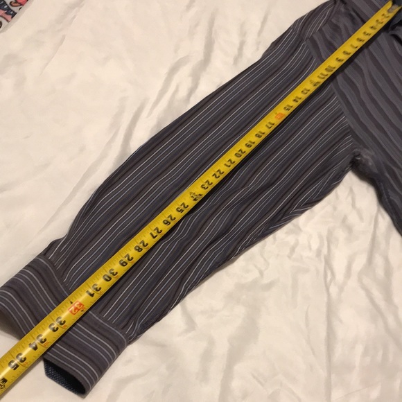 Tailorbyrd Classic Fit 100%Cotton Black Grey Blue Stripes Mens Long Sleeve shirt - Picture 6 of 12